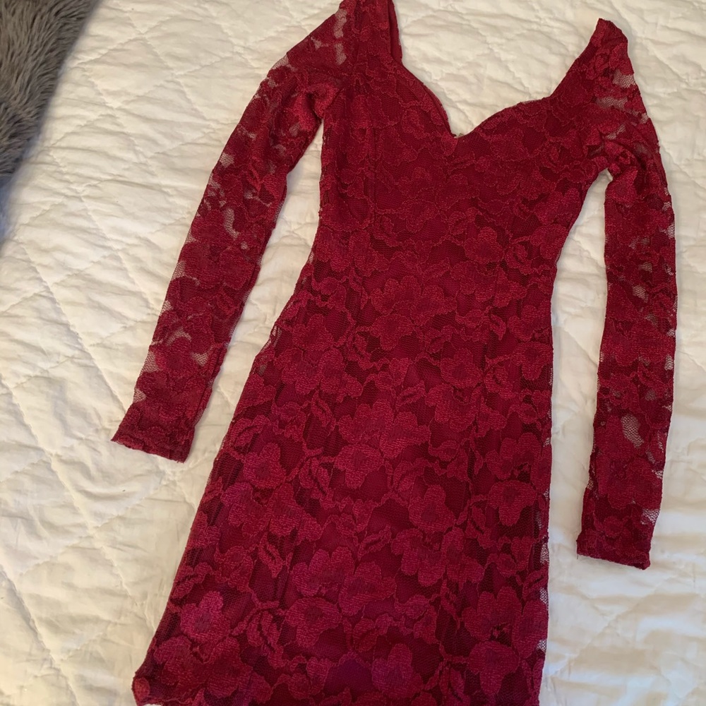 2/$20 Red Lace Dress